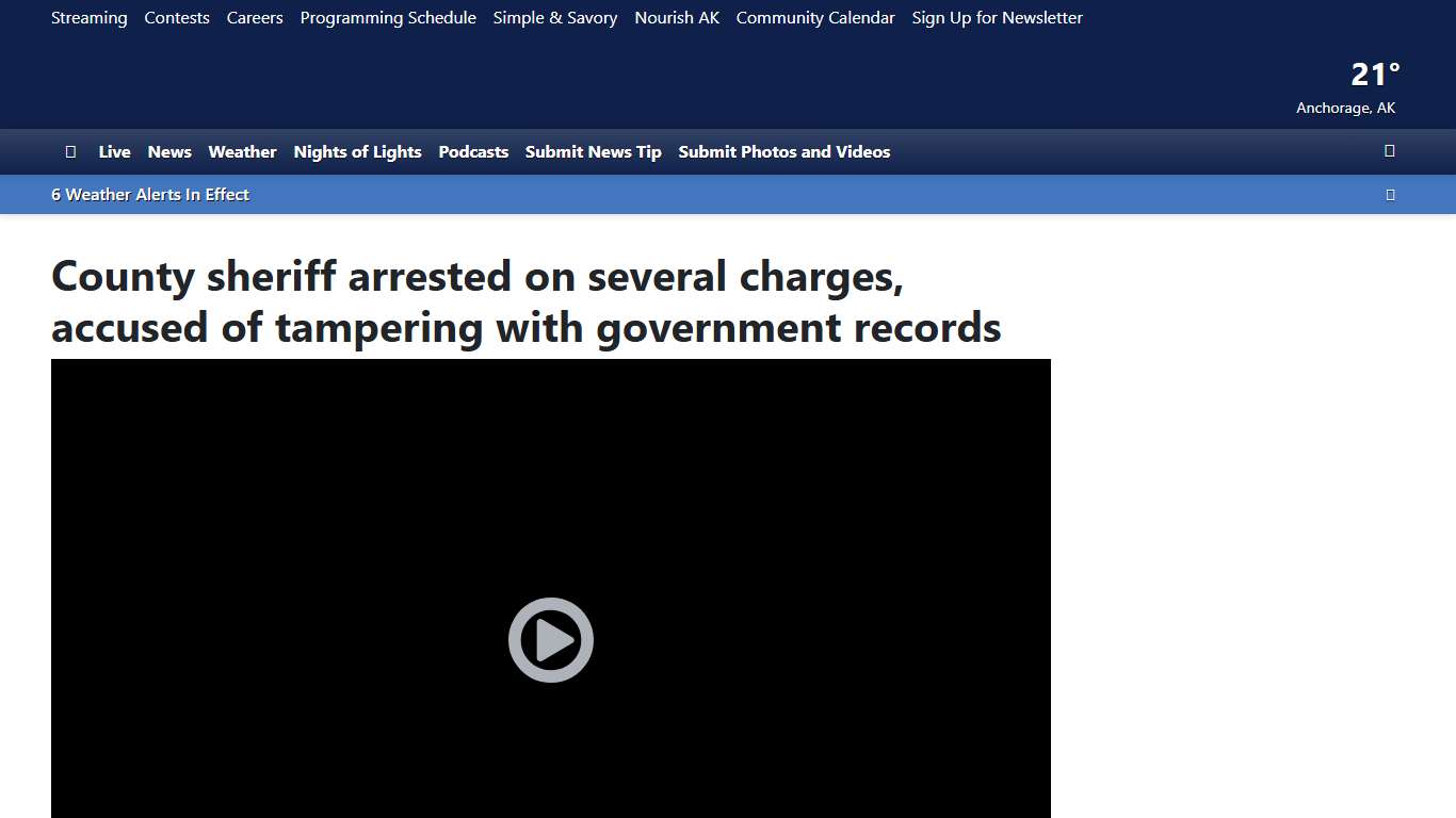 County sheriff arrested on several charges, accused of tampering with government records