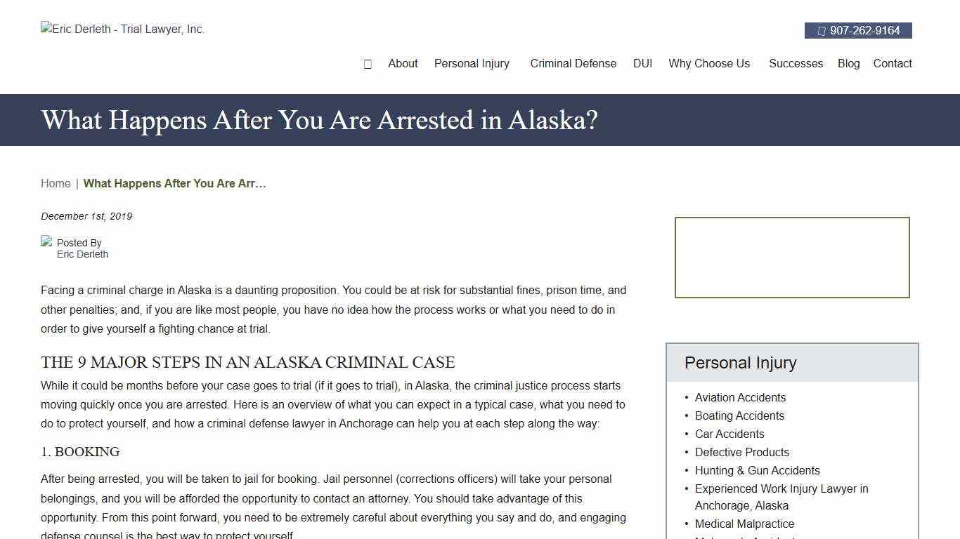 What Happens After You Are Arrested in Anchorage, AK